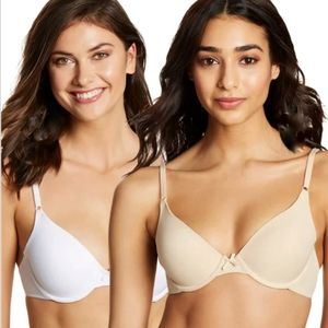 NWT TWO Maidenform One Fab Fit T-Shirt Bras